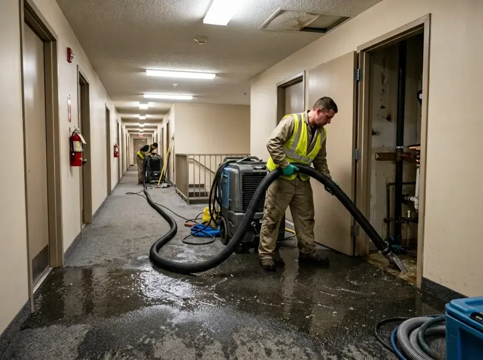multi-unit-apartment-hallway-f-005 — frequently asked questions, Emergency Burst Pipe Water Extraction & Removal in Lawnside…